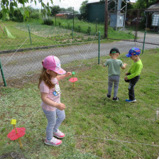 Den dětí - na zahradě.